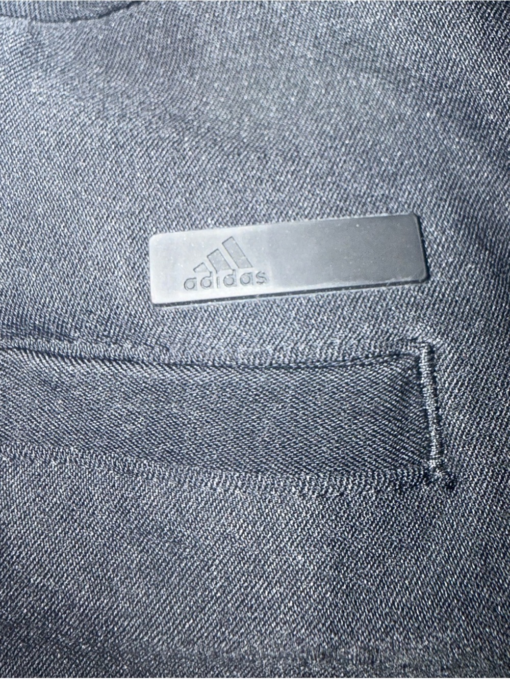 adidas Black Straight Skort with Mock Welt Pockets - Picture 5 of 6